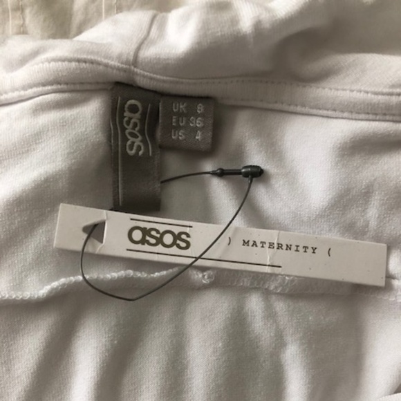 SOLD - NWT ASOS Maternity Ruffle Open Back Midi - Picture 8 of 8